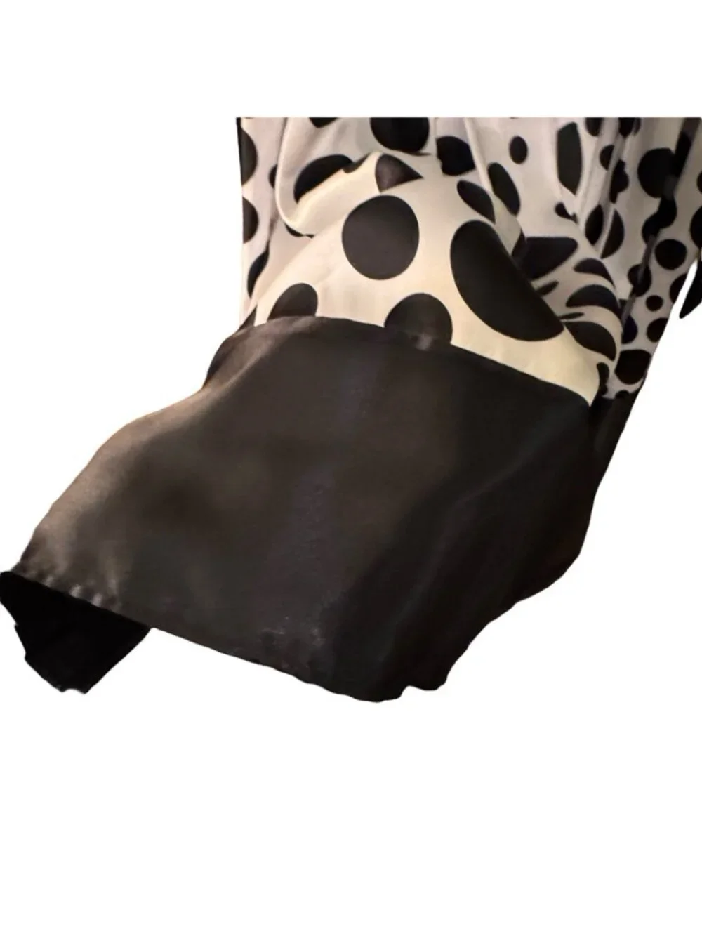 Polka Dot Dress Women's 12 Black & White Sleeveless Jessica Howard Evenings - Picture 11 of 16